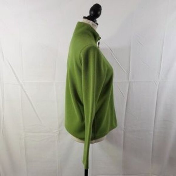 Eddie Bauer Women’s Green ¼ Zip Fleece Outdoor Sweater Pullover – Size Small - Picture 5 of 13